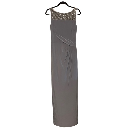 Lauren Ralph Lauren Evening Sequined Column Dress Size 4 - Picture 1 of 12